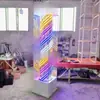 Luz Giratoria de Barbería de Pie para Exteriores Impermeable Letrero de Salón de Peluquería Luz de Caja de Luz de Salón de Peluquería de Vidrio de Colores Puede Ser Aprobada por Metabo