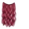 Peluca con Mechas, Cabello Rizado Ultra Fino, Teñido Colgando de la Oreja, Extensión de Cabello de Una Pieza Invisible Sin Rastro, Peluca Teñida con Pintura de París de Colores