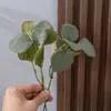 Flor Artificial Hoja Redonda Rama Fabricante Decoración del Hogar Ramo Flor de Rosa Pared de Flores Artificiales Estilo Ins Boda Transfronterizo
