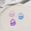Tecido Coreano de Desenho Animado Relevo Ultrassônico Avental Lenço Pequeno Fresco DIY Feito à Mão Grampo de Cabelo Acessórios Decorativos para Boneca