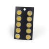 Pendientes de Acero de Titanio con Cielo Estrellado de 12 mm, En Stock Transfronterizo, 5 Pares por Tarjeta, Pendientes Redondos Estilo Ins