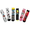 Calcetines de moda de algodón para hombre para las cuatro estaciones con estampado de dibujos animados de Mickey Mouse calcetines para hombre de los Simpson gato y ratón mujer calcetines de comercio exterior de Amazon e ins