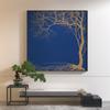 Pintura Decorativa de Entrada Estilo Chino Nuevo Decoración de Paisaje Verde Zen Sala de Estar Pintura Colgante Mural de Pared de Fondo Personalización