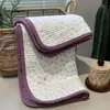 Funda de almohada estilo coreano con borde de corazón para niña, tipo sobre, 100% algodón, lavada a la arena, individual, 48*74cm, funda de almohada/par