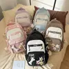 Nova Mochila Ins Estilo Japonês de Alto Valor Fresca Fofa com Múltiplos Bolsos para Dor Estudante Casual Simples de Grande Capacidade