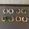 Pendientes de Esmalte de Alta Calidad Estilo Dong Jie Serie Serpiente de Cola Orbital Blanco Leche Marrón Estilo Maillard Accesorios para Pendientes
