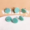 Estilo coreano estilo dulce colorido acrílico piercing pasador redondo para oreja pendientes diy tachuelas para orejas accesorios de joyería venta al por mayor
