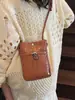 Bolso Cruzado Tejido de Moda para Teléfono para Mujer 2026 Nueva Moda Coreana Bolso de Hombro Versátil Estilo Vertical Billetera