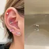 Novo Produto de Primavera Unha de Osso de Orelha com Laço Aço Titânio Unha de Orelha Rosa Zircônio Unha Cochlear Versátil para Mulheres