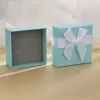 Caja de Regalo para Joyería Azul Huevo de Petirrojo Caja Decorativa Caja de Joyería con Lazo Azul Acuamarina Caja de Almacenamiento Caja de Regalo
