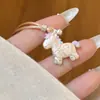 Popular Colgante de Caballo Sólido de Esmalte de Dibujos Animados de Xiaohongshu Cadena para Suéter Nuevo Collar Largo para Mujer
