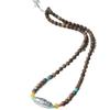 Madera de incienso Guofeng Qinan fragancia natural diseño original cadena de suéter de madera regalo de cumpleaños collar de juego de texto