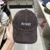 Gorra de Béisbol de Pana Cálida Personalizada para Otoño e Invierno, Adelgazante y Rejuvenecedora para Mujeres, Gorra de Pana Grande con Visera Decorada con Cuerda, Estilo Celebridad de Internet para Hombres