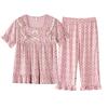 Pijamas de verano para mujer, pantalones cortos de manga corta modal, ropa de casa suave, traje fino de mediana edad, ropa exterior, nuevo estilo