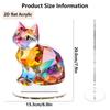 Nuevo Transfronterizo Forma Animal de Dibujos Animados 3D Visual Mesa Acrílico Decoración de Escritorio Colorido Artesanías Adornos