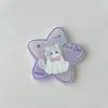 Outono e inverno novo gato cachorro estrela de cinco pontas gota d'água acrílico acessórios diy cola de creme capa de celular patch atacado