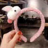 Promoción de Bajo Precio Diadema de Cabeza de Conejo de Dibujos Animados DIY Accesorios para el Cabello para Lavado Facial de Niños Linda y Sencilla Diadema de Peluche Pasador
