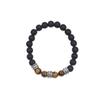 Aliexpress Exportación Transfronteriza Más Vendido Pulsera Espaciadora Cilíndrica Micropavimentada Joyería de Cobre Incrustada con Circonita Pulsera para Hombre