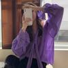 Camisa de Manga Larga Shanli Dadi Elegante Morado Nueva Camisa Francesa de Chifón con Lazo Diseño de Primavera y Otoño Top Estilo Extranjero