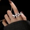 Anillo de Mariposa para Mujer, Anillo de Personalidad Moda Coreana, Chapado Tendencia Retro Minimalista Nicho Joyería de Mano
