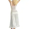 Daiyan Aliexpress Nuevo Estilo Vestido Transparente Europeo y Americano Encaje Sin Tirantes Vestido de Novia Vestido de Novia Ligero con Cola