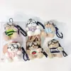 Chaveiro Panda Piloto Desenho Animado Urso Fofo Boneca Vestida Boneca Estudante Pequeno Presente Pingente Venda por Atacado