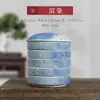 Paleta de cores pintura chinesa prato de tinta cerâmico paleta de aquarela de cinco camadas recipiente de pigmento de arte atacado aquarela antiga multicamadas