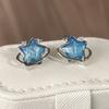 Aretes Estrella Azul Estrella Pentagonal Cuatro Hombres Aretes Diseño Sentido Nicho Aretes 2024 Nuevo Venta al por Mayor
