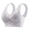 Sujetador Push-Up de Encaje de Seda Helada Estilo Bao Du para Tallas Grandes con Hermoso Diseño en la Espalda, Minimiza Busto Grande, Tirantes Delgados, Sin Costuras, Ropa Interior para Mujer