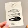Presilha de Cabelo Azul com Bolinhas Frescas de Verão para Mulheres, Presilhas Laterais para Fios Soltos, Mini Presilhas BB para Franja, Presilhas e Acessórios de Cabelo Fofos para Crianças