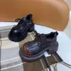 Outono Novo Trabalho Pesado Nova Cor Lavada Design de Moda Versátil Sapatos Pequenos de Couro Sola Grossa Estilo Britânico Retro Sapatos Femininos