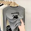 Camiseta Térmica Base para Niñas para Otoño e Invierno, Adecuada para Usar por Dentro o por Fuera, Cuello Redondo, Camiseta de Manga Larga para Niños Mayores, Atuendo de Primavera y Otoño