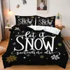 Temu Juego de Cama Navideño de Tres Piezas Enano Navideño Anciano Decoración del Hogar Juego de Cama de Tres Piezas Se Puede Enviar Jit