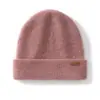 Gorro cálido de cachemir para otoño e invierno, gorro de punto de cachemir unisex, diseño que estiliza el rostro, adecuado para parejas, gorro para clima frío