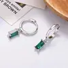 Pendientes rectangulares coloridos de alta gama, superventas transfronterizos europeos y americanos, con un diseño elegante y moderno estilo Ins, versátiles para personas a la moda