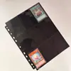 Álbum de Tarjetas de Hojas Sueltas de 9 Compartimentos Negro, Álbum de Colección de Tarjetas de Fans de Estrellas, Álbum de Tarjetas Fotográficas, Álbum de Tarjetas de Presentación de Gran Capacidad, Álbum de Tarjetas de Juego