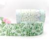 Serie de flores y plantas cinta estampada pequeña floral satén diy ramo accesorios para empaque de regalo cinta hecha a mano mayoreo