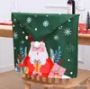 Banderola de Mesa y Funda de Silla Navideña Nueva Transfronteriza Decoraciones Navideñas Terciopelo Cepillado Impreso por Ambos Lados Decoración de Ambiente para Restaurante