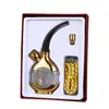 2021 Nuevo Set de Cachimba Mini de Plástico Dorado y Plateado Lavable Translúcido ABS Tubería de Agua Bolsa para Tabaco Al por Mayor