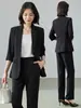 Traje Profesional Traje para Mujer en Otoño e Invierno Nuevo de Gama Alta Ropa de Trabajo para Recepción Ropa de Trabajo para Ventas Entrevista de Gama Alta Ropa Formal