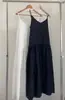 Vestido con Tirantes Sueltos en Capas de Encaje Estilo Nacional Chic Nuevo Estilo Primavera y Verano