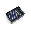 Caja de Regalo para Corbata Ropa Formal para Hombre Negocios de Gama Alta Boda Festividad Corbata de Seda de Poliéster Hecha a Mano de Gama Alta Corbata Personalizada para Hombre