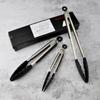 Pinza para alimentos de silicona pinza para barbacoa pinza para hornear pasteles pinza para pan 7 pulgadas 9 pulgadas 12 pulgadas pinza para alimentos de tres piezas