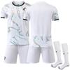 Traje Blanco de Secado Rápido No 25-26. 7 Ronaldo 10B Jersey de Asiento 8B Fe Portugal Visitante No. 21 Uniforme de Fútbol Rota