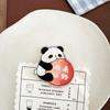 Decoración de Dibujos Animados de Trasero de Panda Regalo Papelería Clip para Sello Clip para Notas Clip de PP Ins Estudiante Artículos Lindos