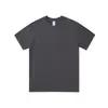 Algodón de Xinjiang 200g Camiseta de Manga Corta de Algodón Puro para Hombre Color Sólido Holgada Camiseta Básica Camiseta de Verano Top Blanco