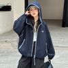 Chaqueta para Niña 2026 Nueva Otoño Infantil Deportiva Estilo Béisbol Elegante Moderna Cortavientos con Capucha Estilo Primavera