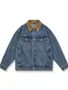 Ropa para Hombre Fengshe / Chaqueta de Mezclilla Vintage de Pana con Cuello Solapa Detroit para Hombre, Nueva Chaqueta de Trabajo Americana para Primavera y Otoño