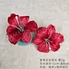 Flor de lirio de día simulada, cabeza de lirio, accesorios de tocado fresco DIY, pinza de garra, adornos florales para fotografía del hogar