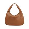 Bolsa Feminina Puramente Tecida à Mão, Bolsa de Mão Moda Europeia e Americana, Bolsa de Ombro Grande, Bolsa Dumpling de Alto Padrão 60049